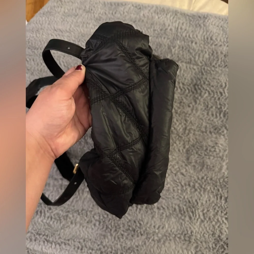 MOSCHINO Couture Black Quilted Nylon Backpack
